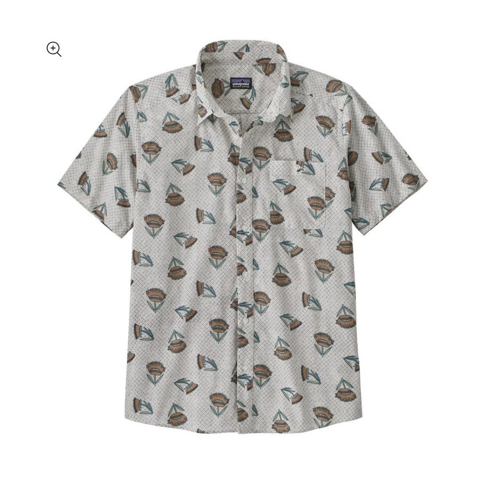 NEW Men's Patagonia Go To Button Up Summer Plant Shirt Size S
